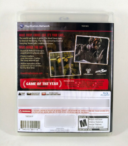 The Walking Dead A Telltale Ps3 Físico ( Leia A Descrição ) (Usado)