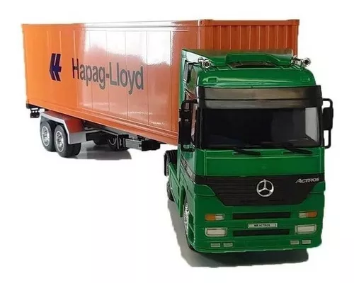 Miniatura Caminhão Carreta Mercedes Actros 4x2 1:32 Welly