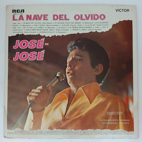 Jose Jose - La Nave Del Olvido Lp (Usado)