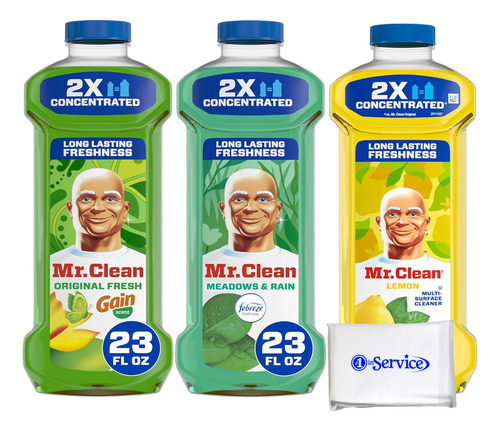 Mr Clean Limpiador Líquido Multiusos Paquete Surtido De 3 Un