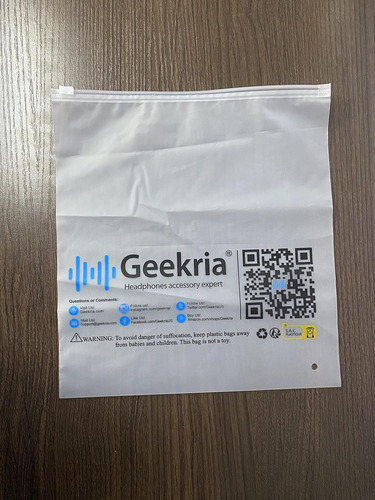 Funda Para Auriculares Geekria, Rígido, Con Cierre, Negro