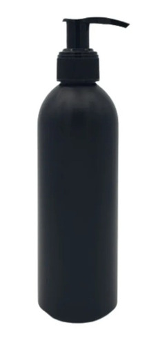 Botella Poli Negra 250ml Con Bomba Dosificadora Gel (100pza)