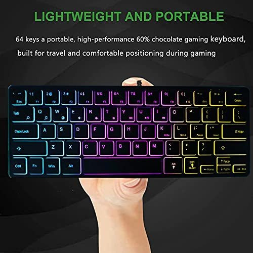 Para Juego 60 Ciento 64 Tecla Compacto Mini Ultra Cable