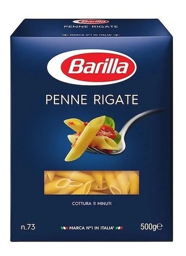 Fideos Italianos Pasta Barilla - Penne Rigate 500g