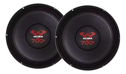 02 Alto Falante Woofer Ultravox 700w Rms 12 Pol Medio Grave