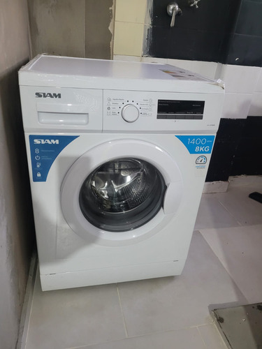 Lavarropas Automático Siam Hasta 8kg Color Blanco Blanco (Usado)
