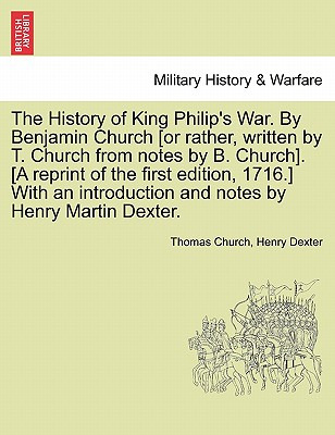 Libro The History Of King Philip's War. By Benjamin Churc...