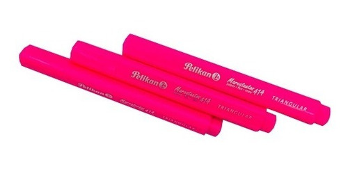 Marcatextos 414 C/10 Pzs Pelikan Resaltador Rosa Triangular