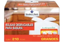 Comprar Bolsas Degradables Basura 210 Pzas 49.2 L Grandes