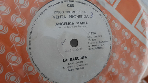 Vinilo Single De Angélica María La Basurita (h102