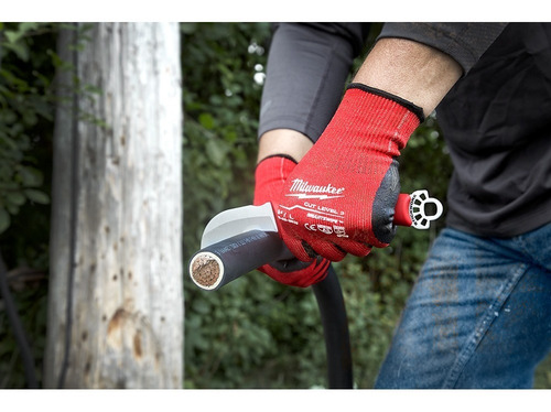 Imagen 3 de 10 de Guantes N3 Talla M Bañados En Nitrilo Milwaukee 48228931
