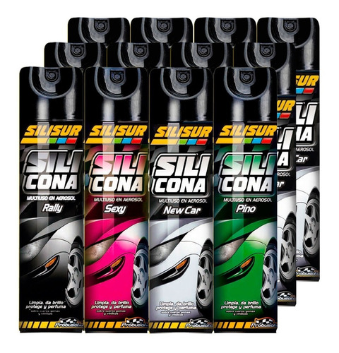 Silicona Perfumada Aerosol Multiuso 260grs Pack Surtido X12u Color Incoloro