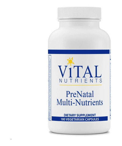 Vital Nutrients | Prenatal Multi Nutrients | 180 Veg Caps