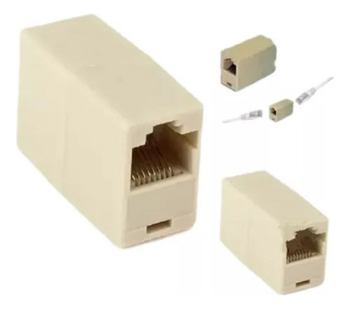 Conector Puente De Rj45 Coupler 2 Piezas