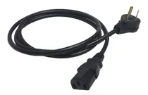 Comprar Cable Power Interlock Pc Monitor Cpu Fuente Atx Computadora 1,5m 220 Normalizado Iram