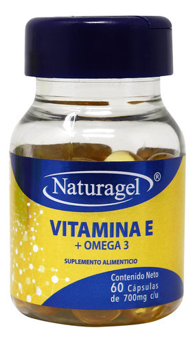 Vitamina E+omega 3 Naturagel C/60 Caps. 700 Mg. Sabor Sin Sabor