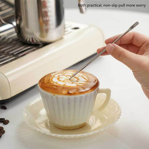 Jarra De Acero Inoxidable 350ml Espuma Leche Incluye Pluma