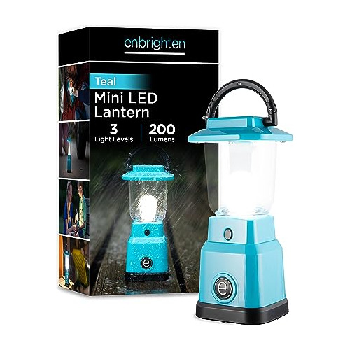 Enbrighten Led Mini Camping Lantern, Battery Powered, 200 Lu