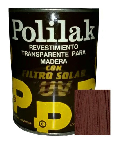 Barniz Polilak Uv Brillante Algarrobo 4 L Solo Envio