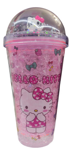 Vaso Hidrogel Con Luz Led Hello Kitty