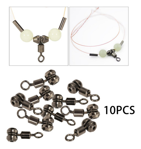 2 X 10 Piezas Rodamiento De Bolas Pesca Giratoria Conectores