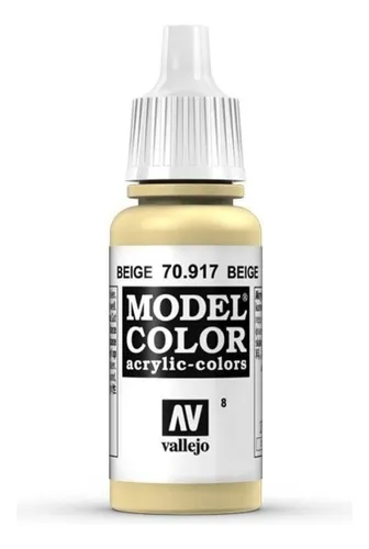Vallejo Model Color 17ml Pintura Acrílica Color 8 Beige 70.917