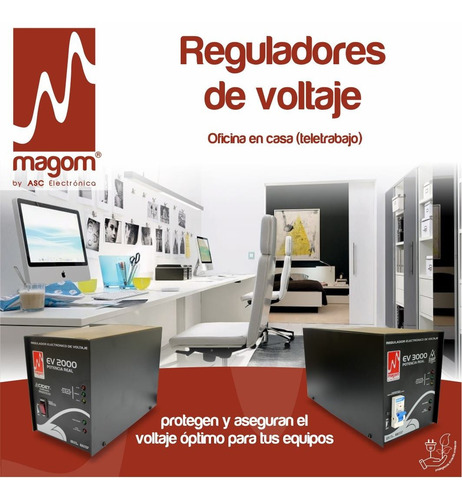 Regulador Electrónico De Voltaje Magom Ev-3000 A 110 V