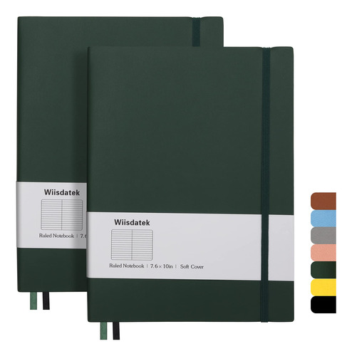 Wiisdatek B5 - Cuadernos Con Rayas Universitarias, Paquete D