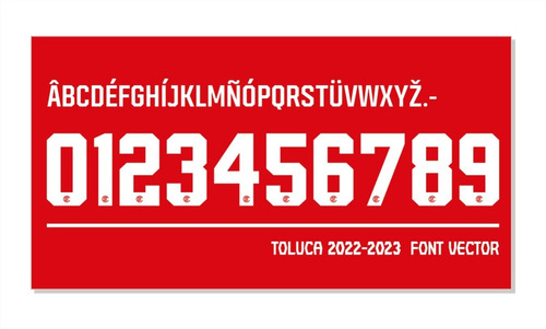 Tipografía Toluca Font Vector 2022-2023 Archivo Ttf, Eps