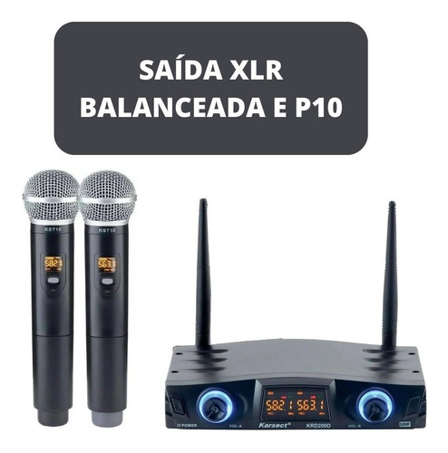 Microfones Karsect KRD-200DM dinâmico cardioide