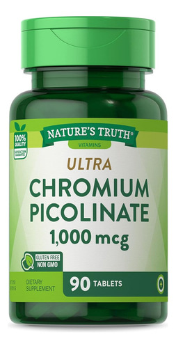 Natures Truth Chromium Picolinate 1000mcg 90tabletas