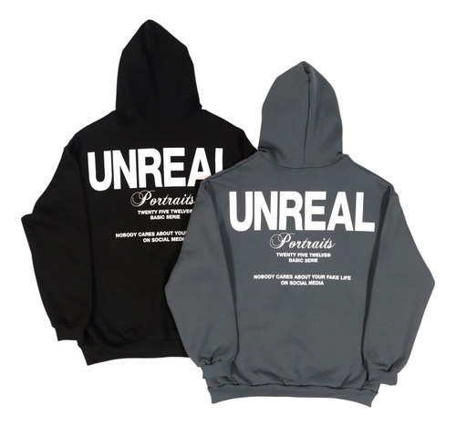 Buzo Unreal Friza Unisex Oversize Premium Moda