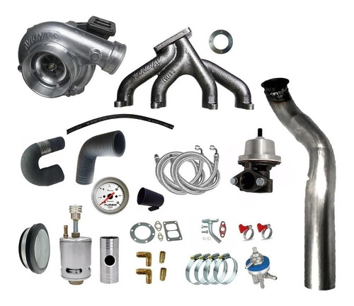 Kit Turbo Vw Ap  Farol Ap Mi + Turbina Auto Avionics .50