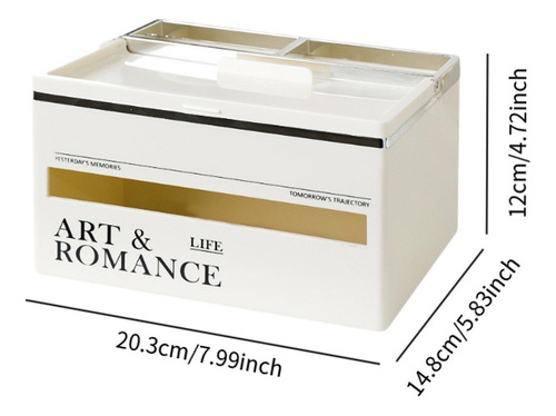 Porta Pañuelos Con Caja De Almacenamiento, Dispensador De