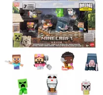 Comprar Pack 7 Mini Figuras Overworld Battle Minecraft