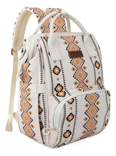 Wrangler Aztec Diaper Bag Backpack Organized Travel Baby Bag