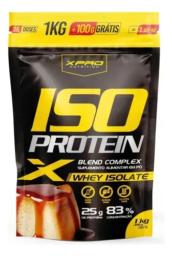 Whey Protein Isolado Iso Blend Complex Zero Açucar Pudim De Caramelo 1.100kg Xpro Nutrition
