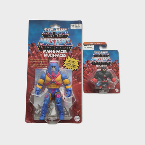 Figura Masters Of The Universe Man-e-faces + Figura Mini 