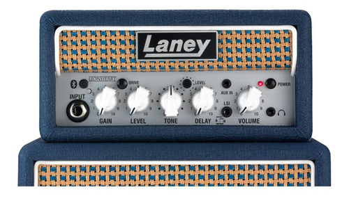 Amplificador de guitarra Bluetooth Laney Ministack-B-Lion cor azul