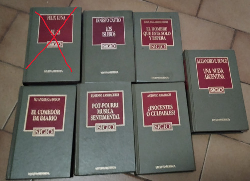 Libros Coleccion Biblioteca Siglo Ed Hyspamerica Set 6 (Usado)