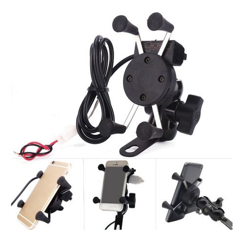 Suporte Para Colocar O Celular Na Moto Com Carregador