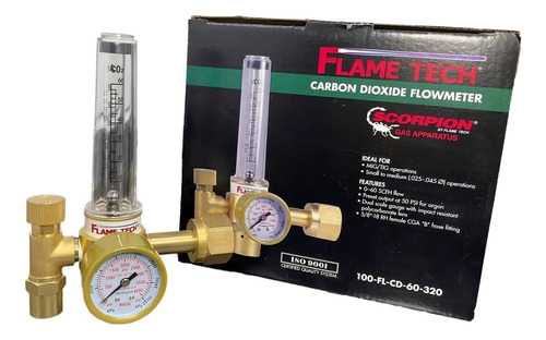 Regulador Con Flujómetro Para Co2 Flametech