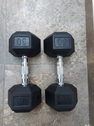 Set De 10 Pares De Mancuerna Hexagonal Ahulada 5 A 50lb Msi