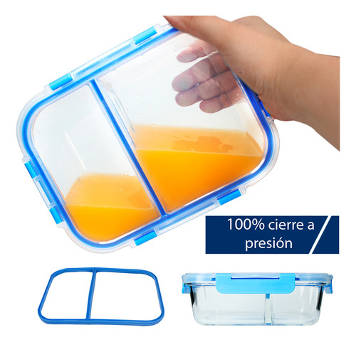 Hermetico Topper Contenedor Vidrio 1500 Ml Vencort