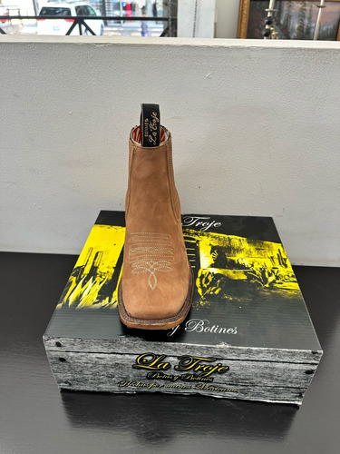 Botas De Hombre La Troje Modelo Cuadrado Ringle