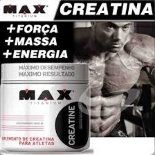 Kit 3x Creatina 100% Pura Monohidratada Max Titanium 300 Gr Sabor Neutro