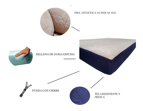 Imagen 6 de 8 de Cama Colchoneta Para Perros Chicos Lola Pets Alaska 65x45