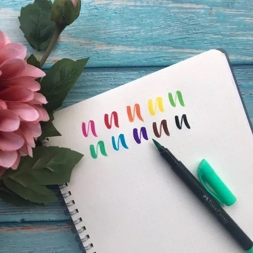 Imagen 3 de 3 de Set Brush Pen Supersoft 10 Colores Faber-castell