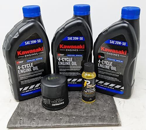 Para Motor: Kit De Cambio De Aceite Kawasaki 20w-50 Para Fx7