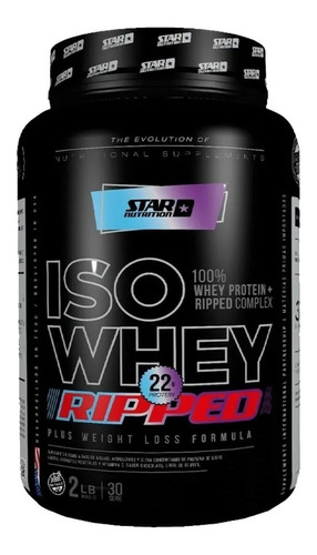 Proteína Iso Whey Ripped Star Nutrition 1 Kg Con Quemador